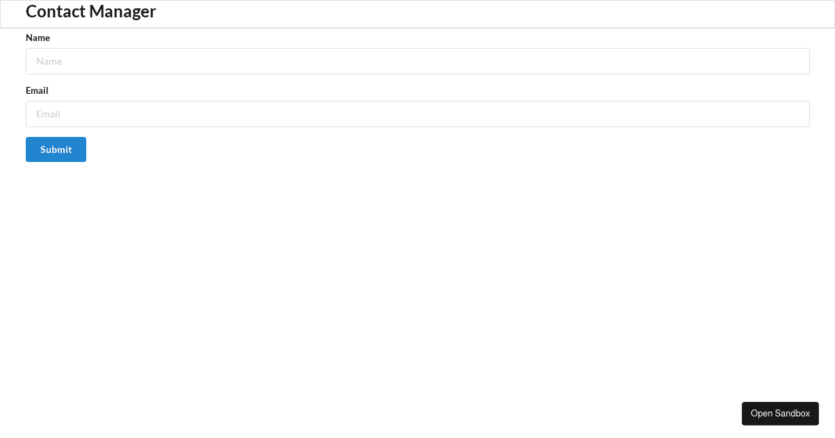 react - Codesandbox