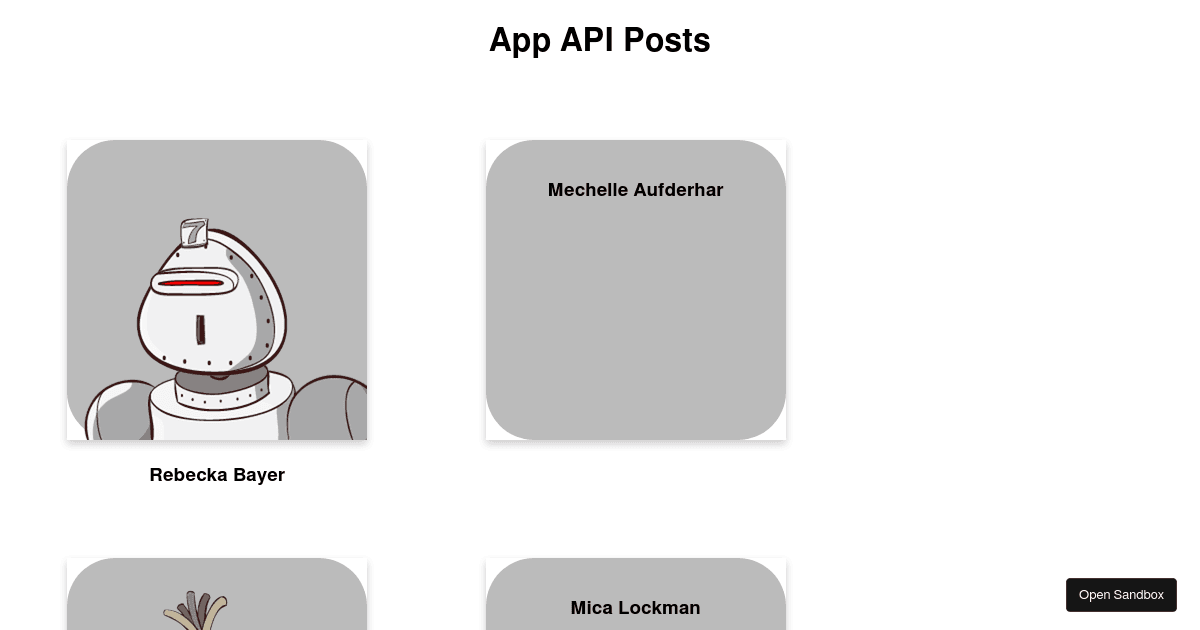 react - Codesandbox