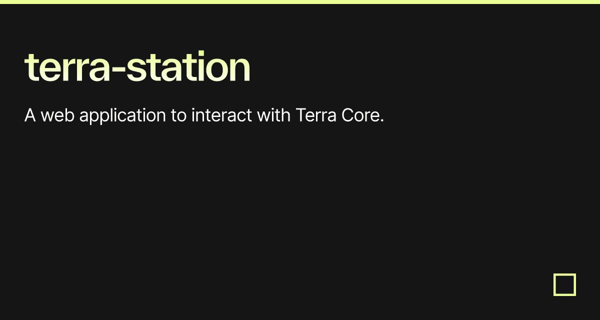 terrastation Codesandbox