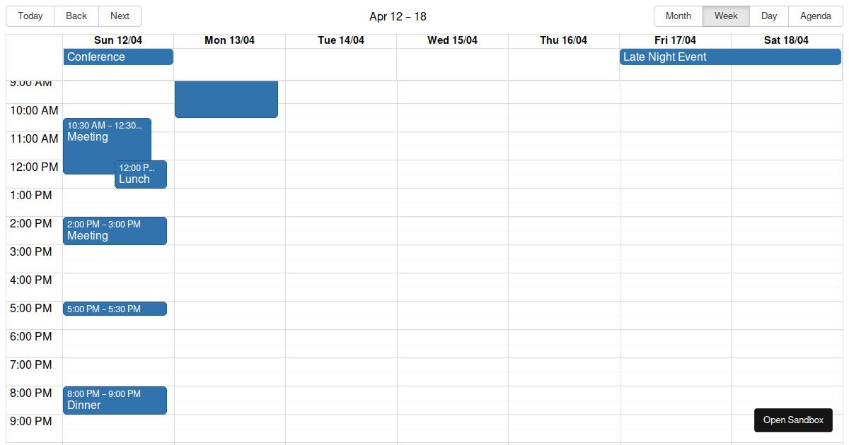 reactbigcalendar Draganddrop events between months (forked