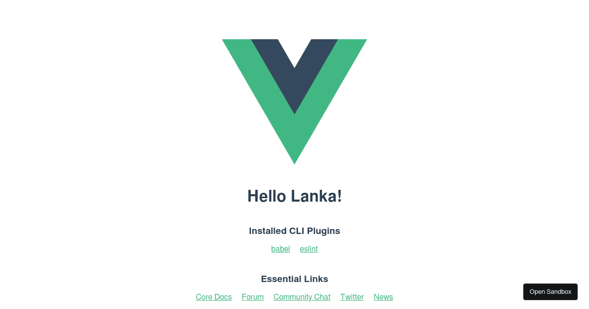 vue - Codesandbox