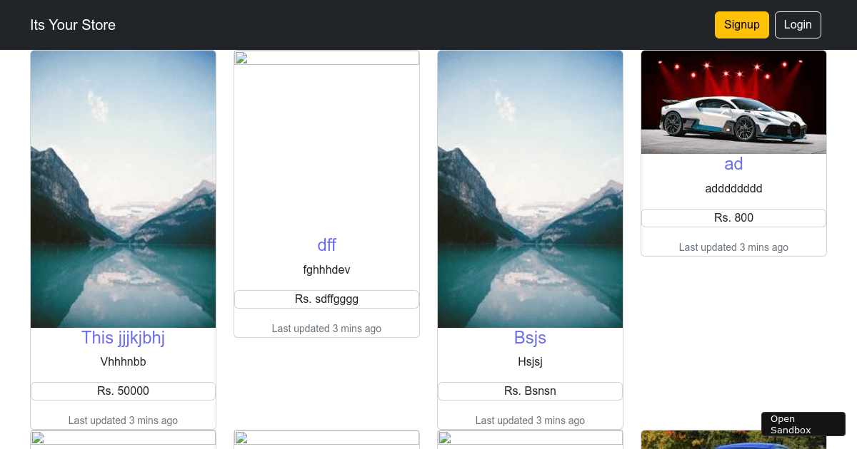 ecommerce-store - Codesandbox