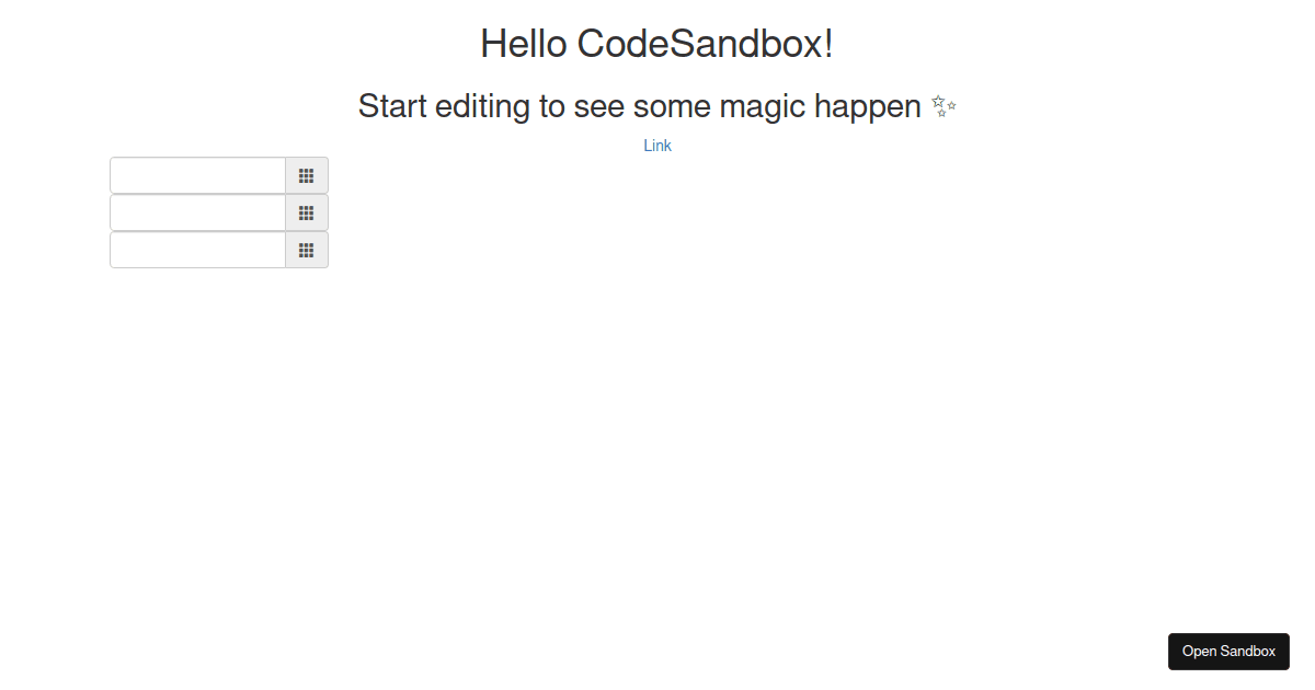 null - Codesandbox