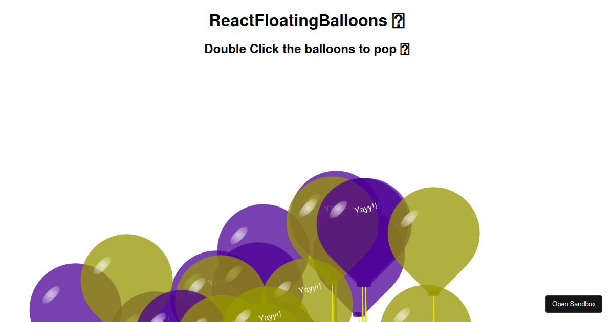 react-floating-balloons-basic-example (forked) - Codesandbox