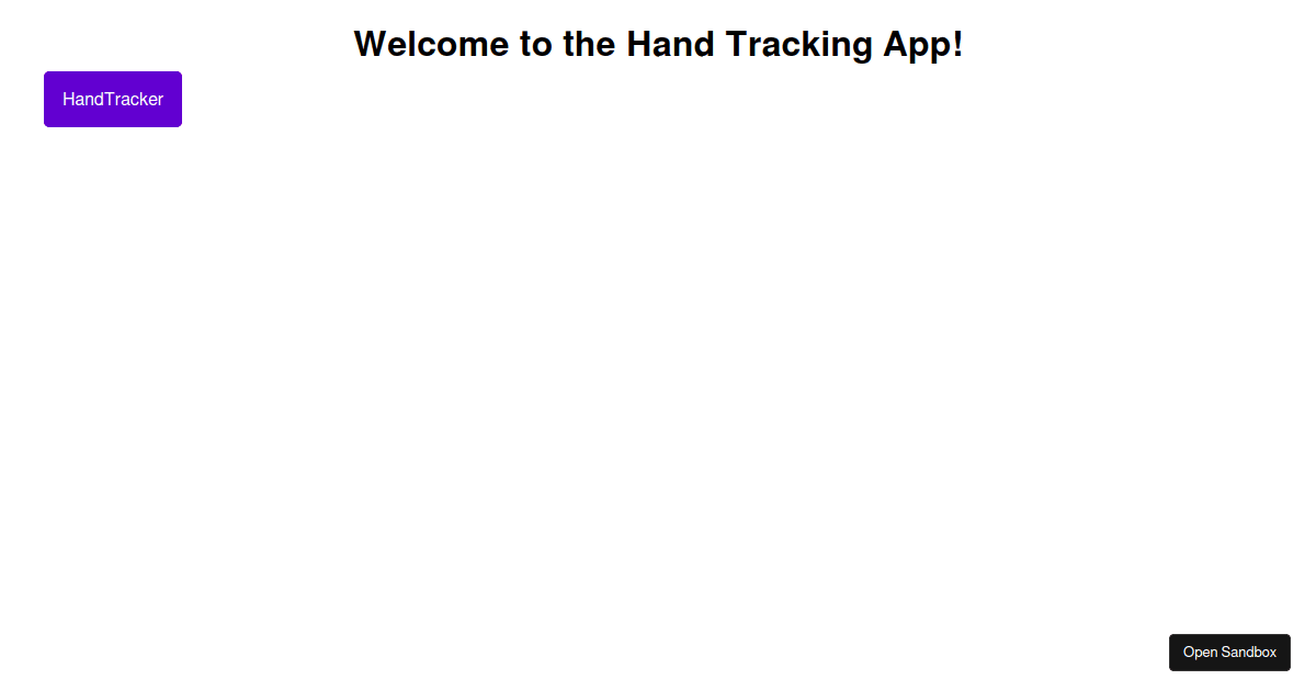hand-tracking - Codesandbox