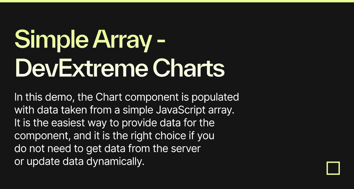 Simple Array - DevExtreme Charts - Codesandbox