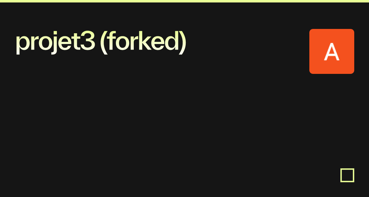 projet3 (forked) - Codesandbox