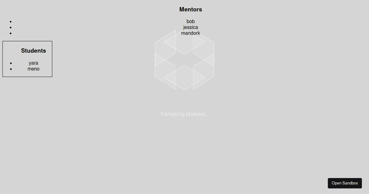 react - Codesandbox