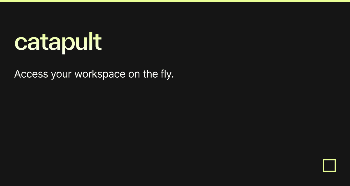 catapult Codesandbox