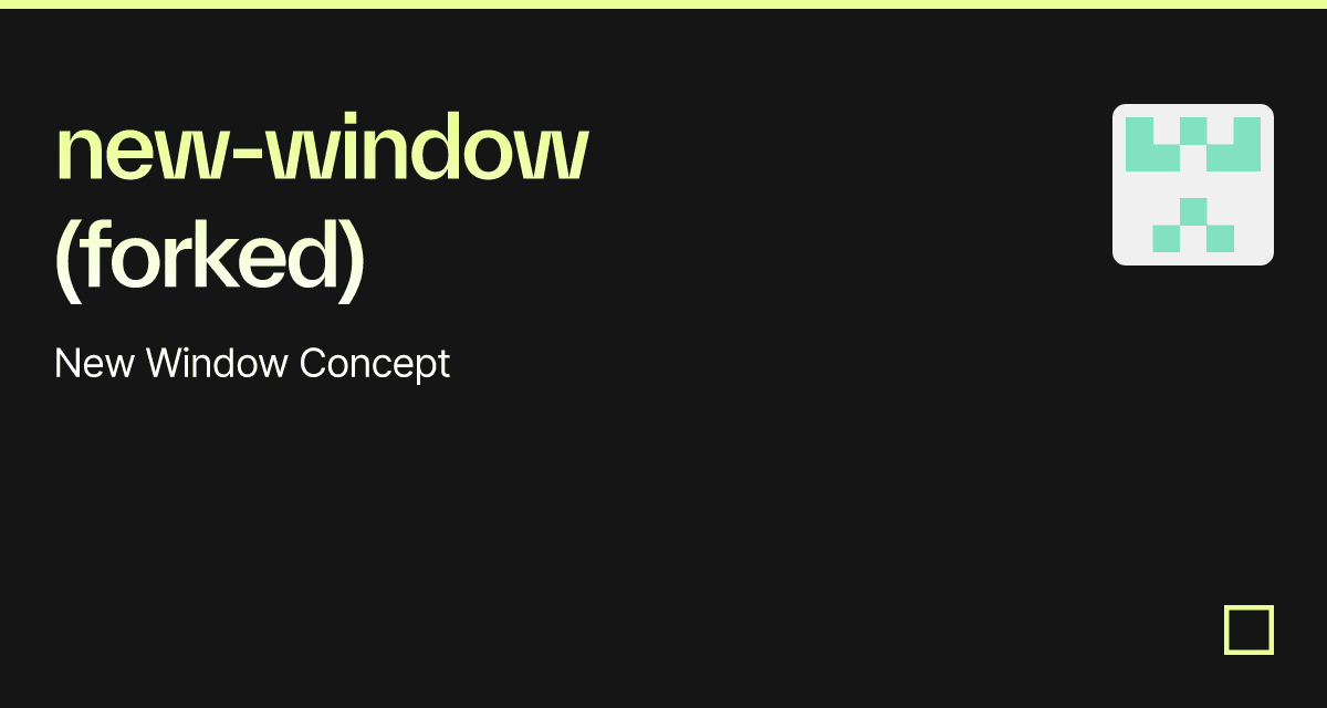 new-window (forked) - Codesandbox