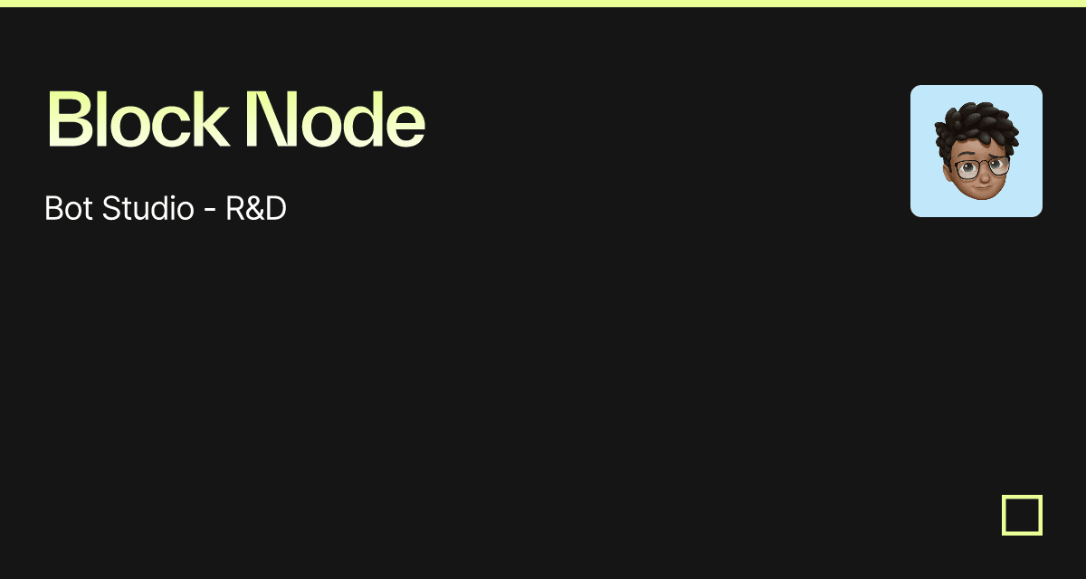 Block Node - Codesandbox