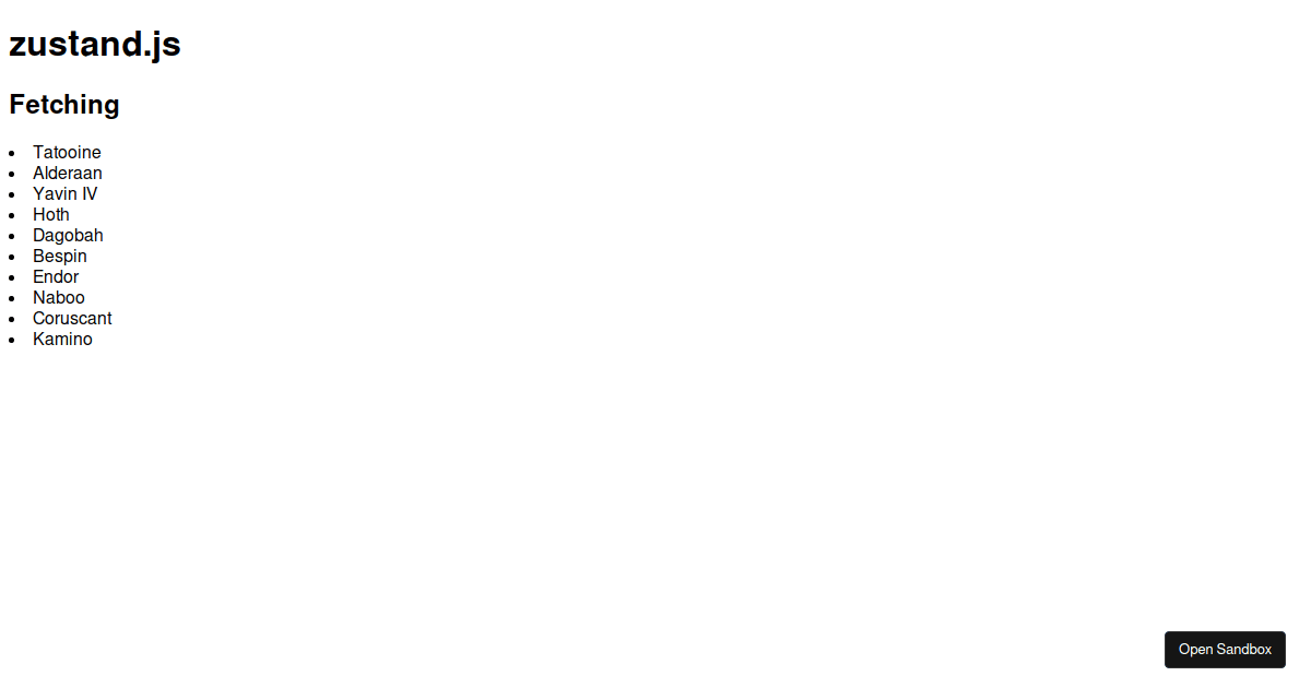 zustand-fetching - Codesandbox