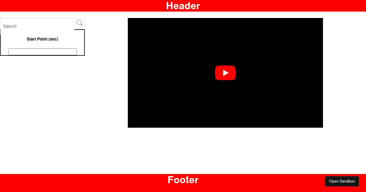 youtube - Codesandbox