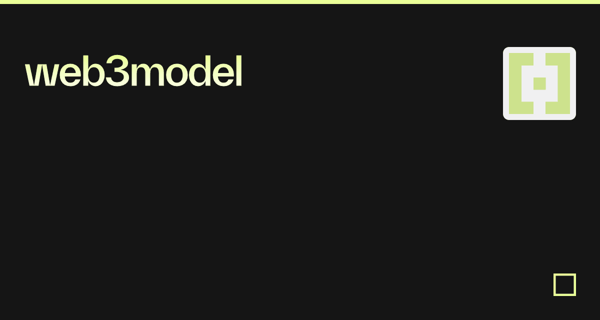 web3model - Codesandbox
