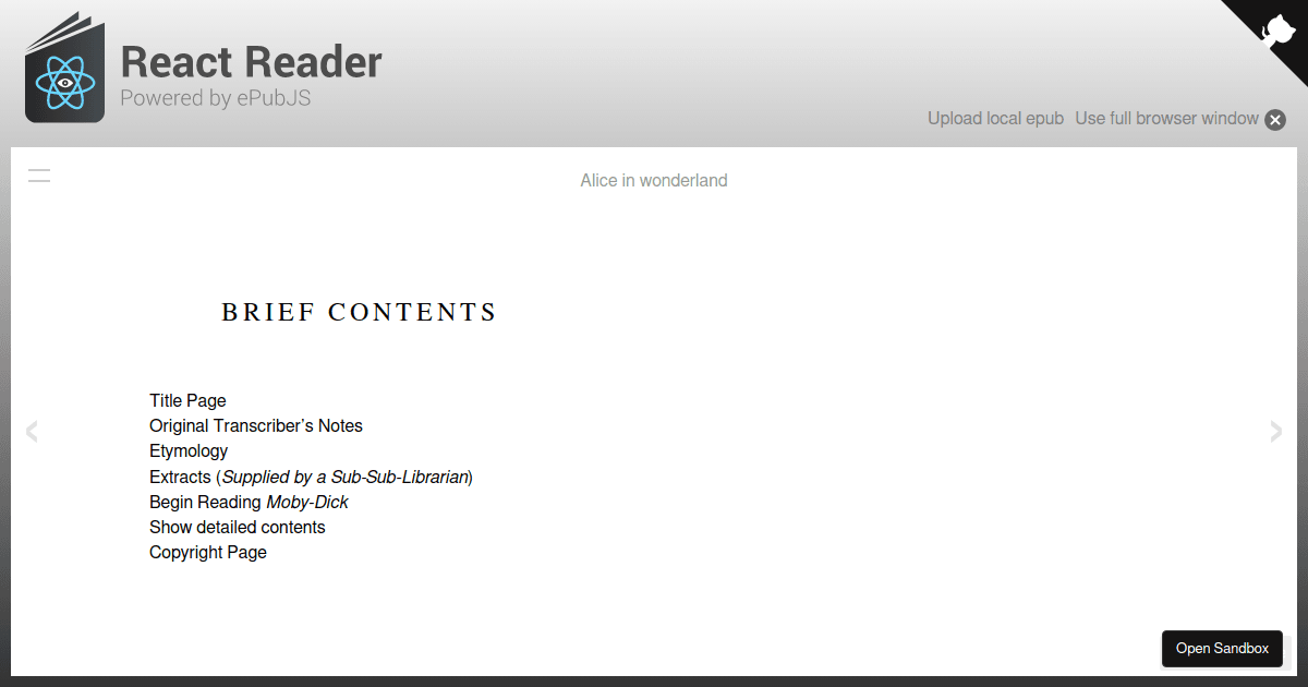 react-reader - Codesandbox