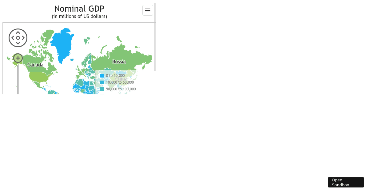 Development Vector Map Overview - DevExtreme Vector Map (forked) - Codesandbox