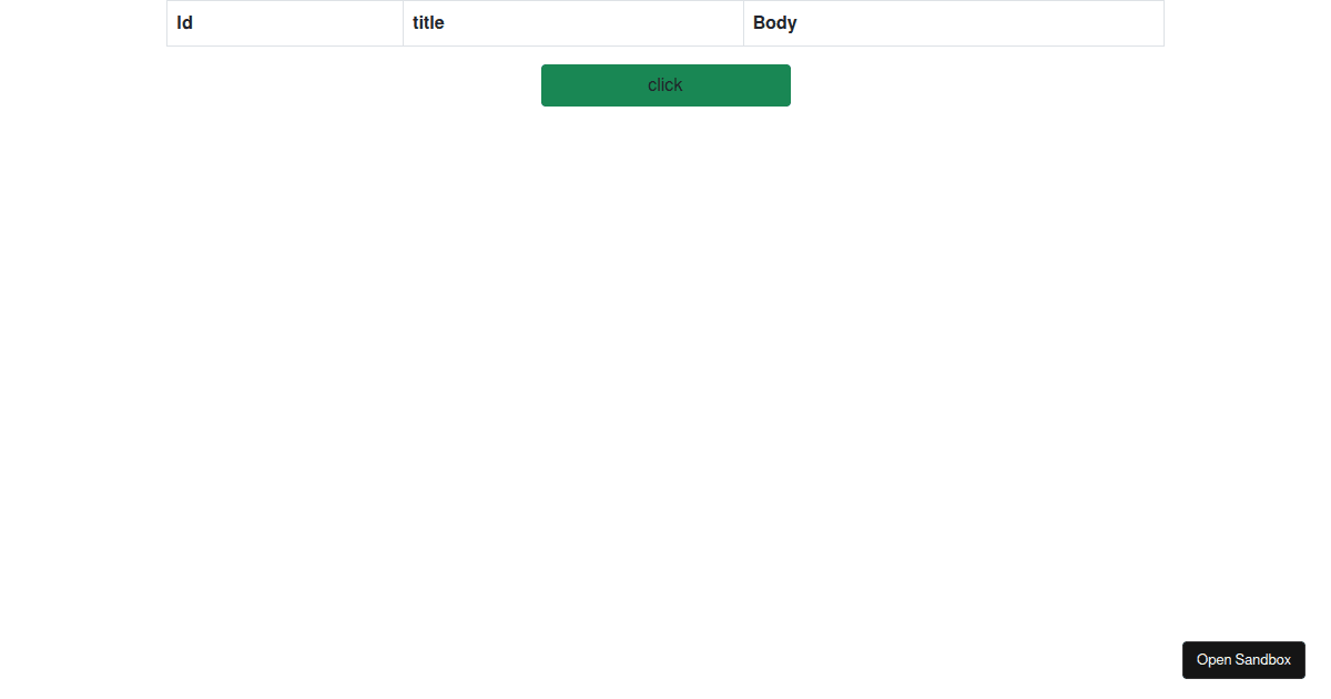 react - Codesandbox
