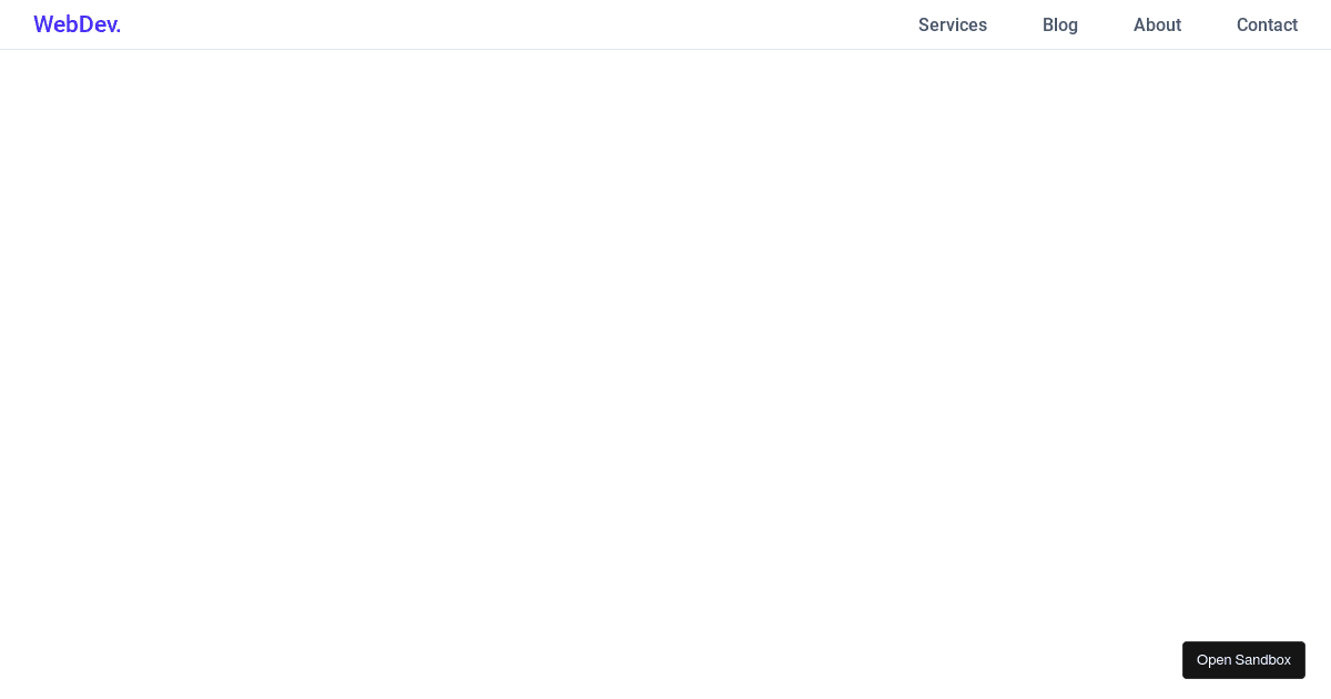 Responsive Hamburger Menu - Codesandbox