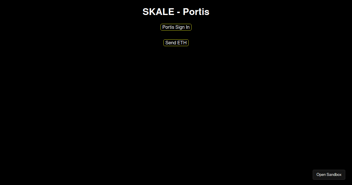 Portis - SKALE - Codesandbox