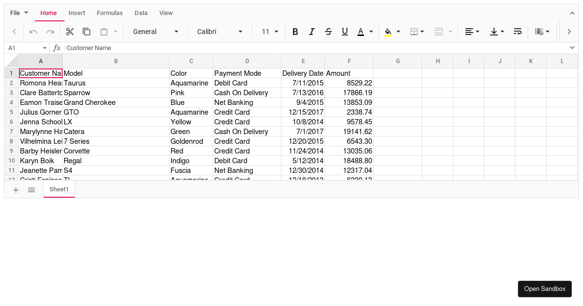 React Hooks Spreadsheet (forked) - Codesandbox