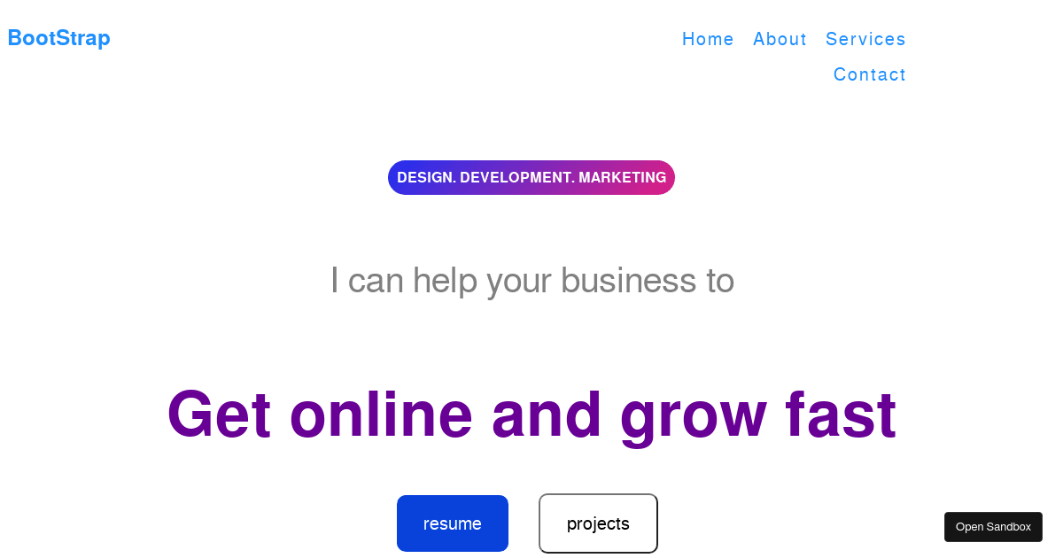 html (forked) - Codesandbox