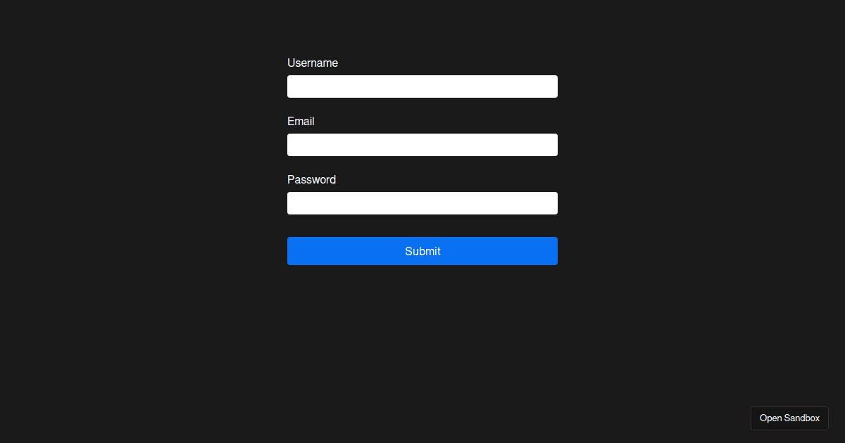 RCF - Quick Start - Codesandbox