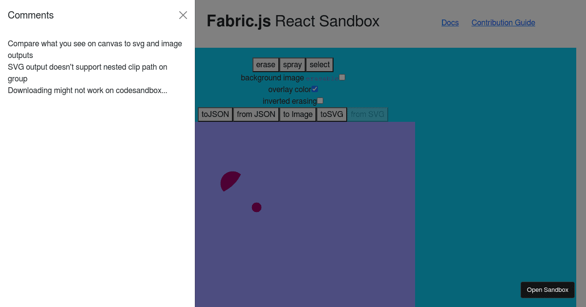 fabric_app Codesandbox