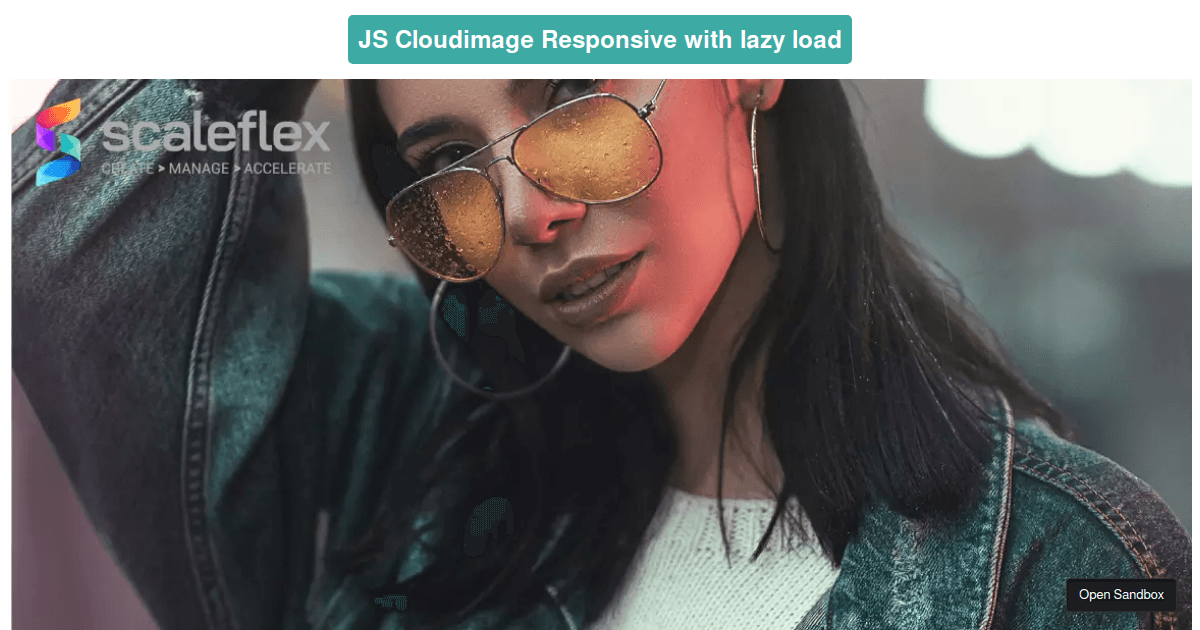 jscloudimageresponsive (Blurhash) Codesandbox