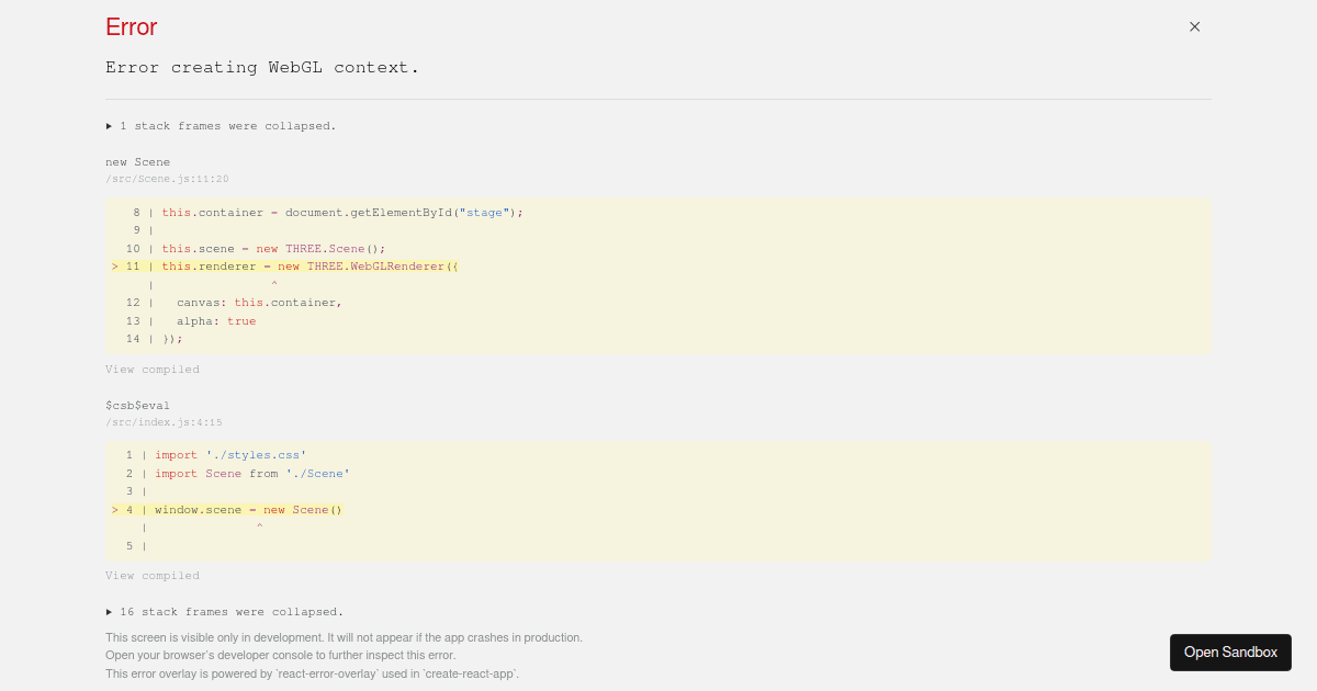 Flat ThreeJS Setup - Codesandbox