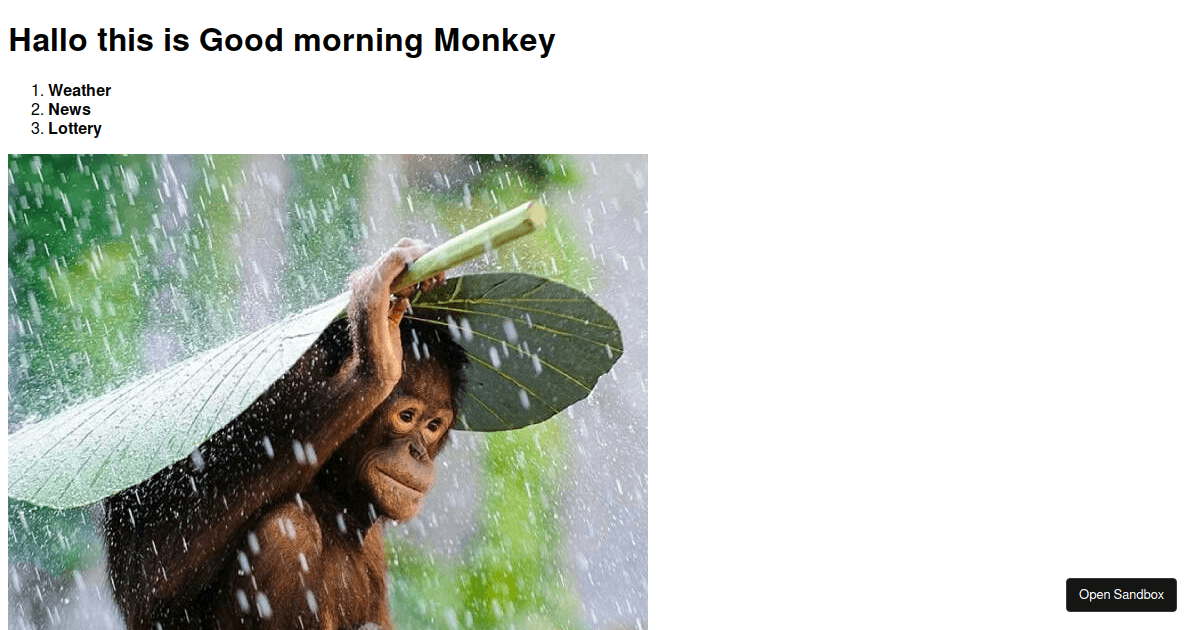 Monkey News Codesandbox