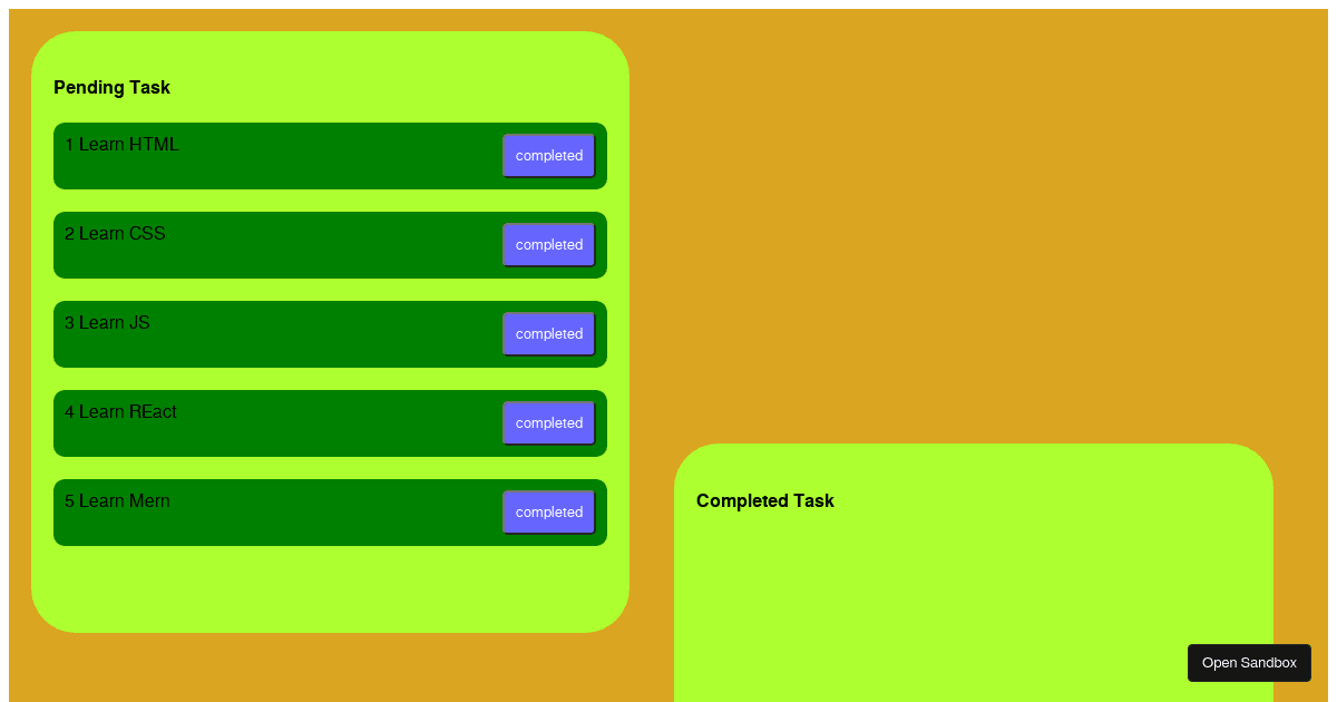 react - Codesandbox