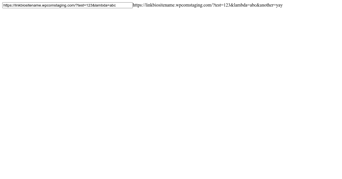 @wordpress/url url with params - Codesandbox