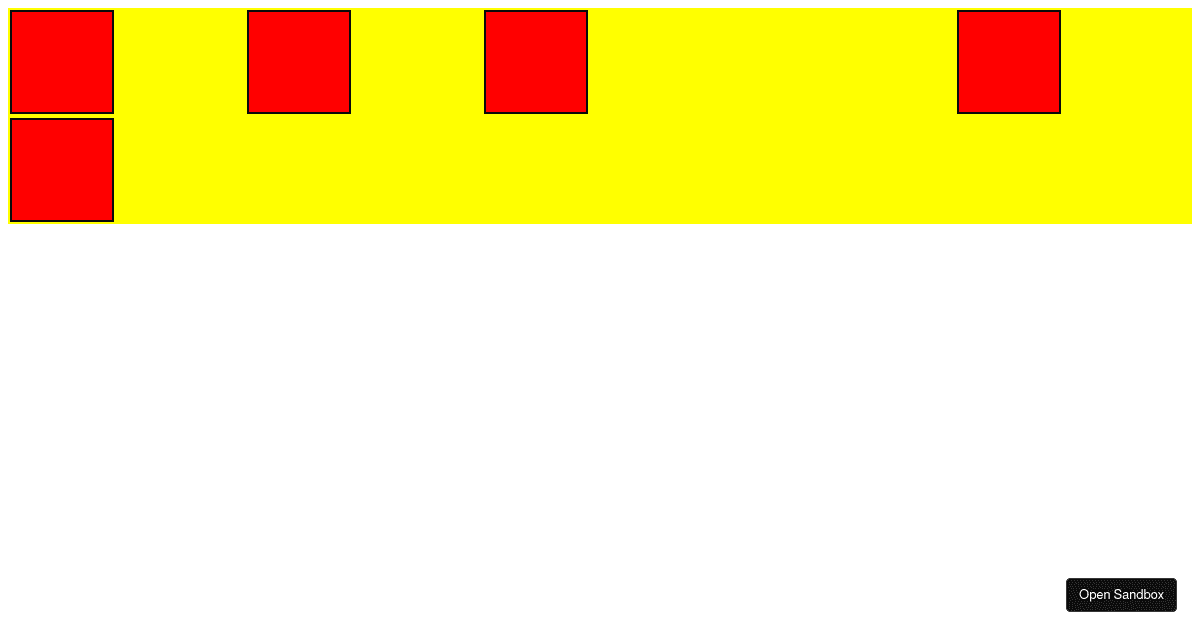 1. Grid Template Columns - Codesandbox