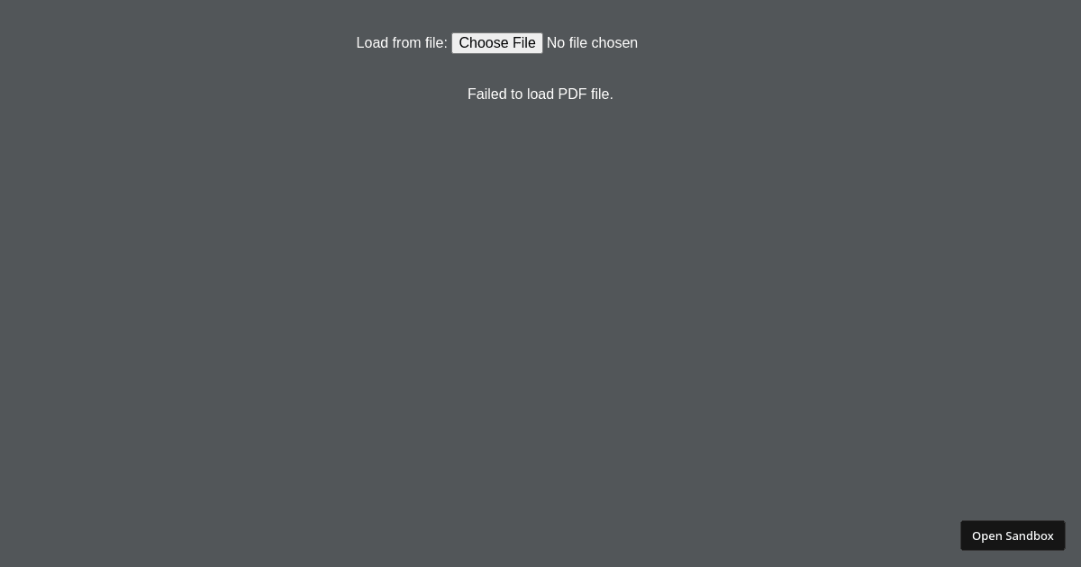 PDF (forked) - Codesandbox