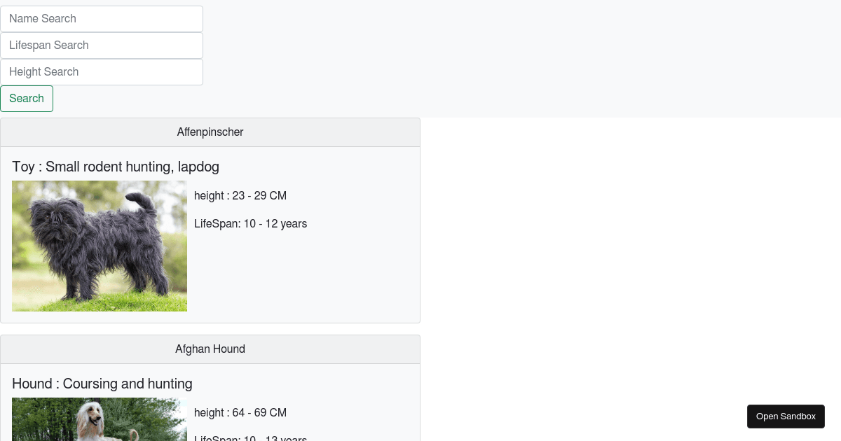 Assignment - Codesandbox