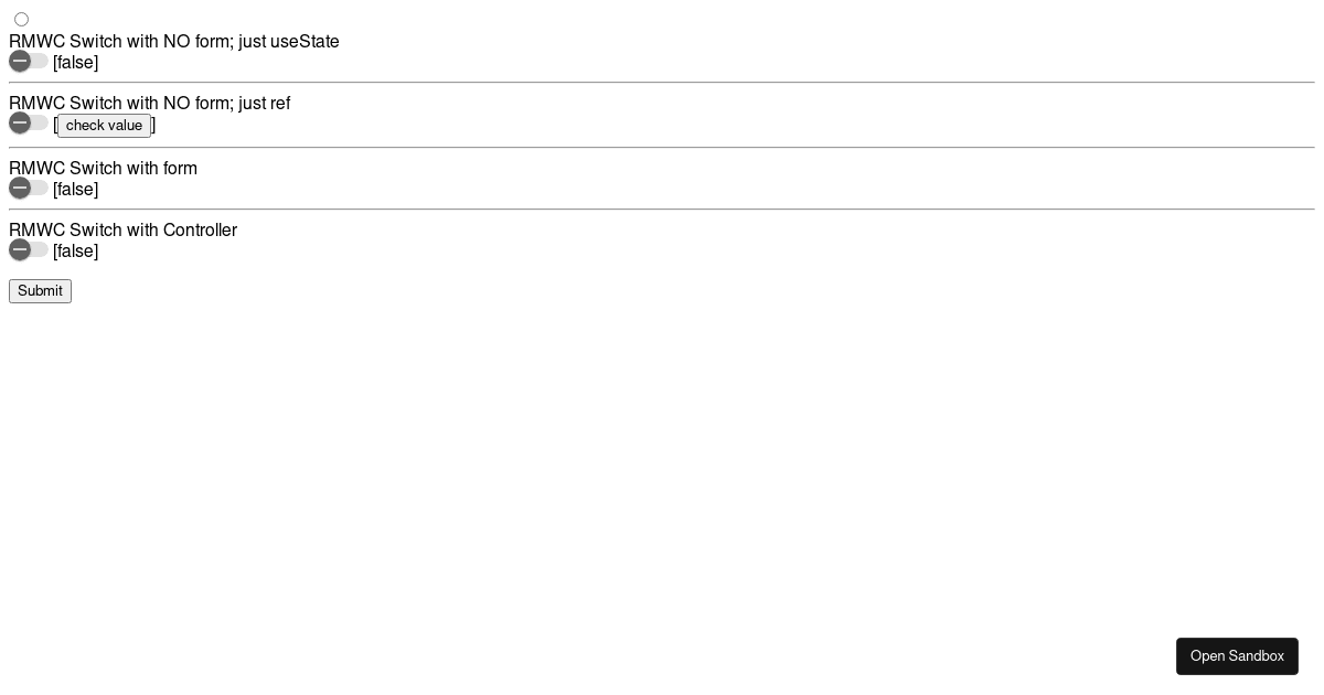rmwc+switch (forked) - Codesandbox