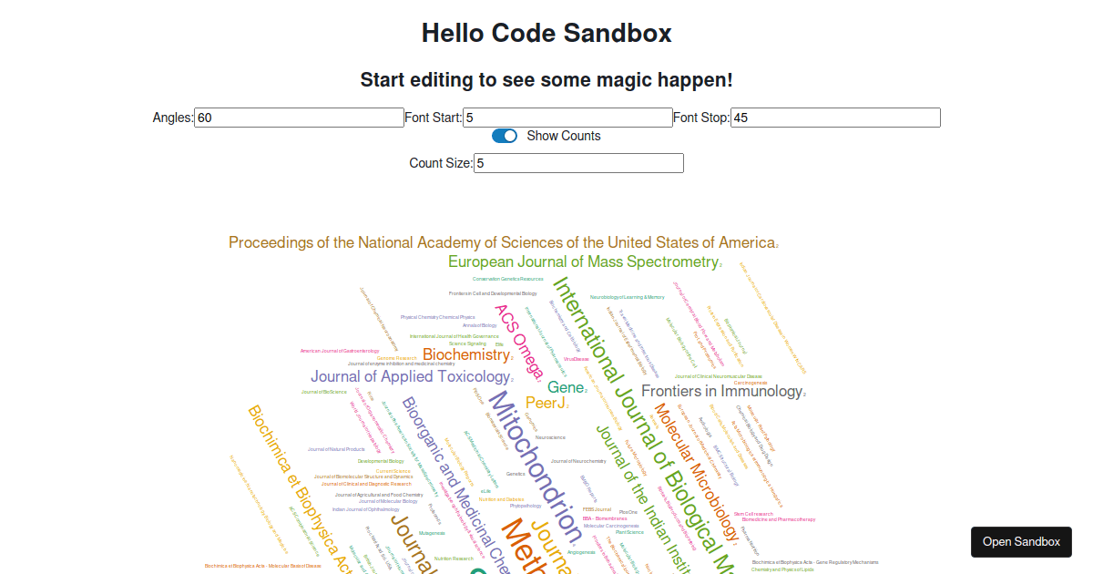 learning-word-clouds - Codesandbox