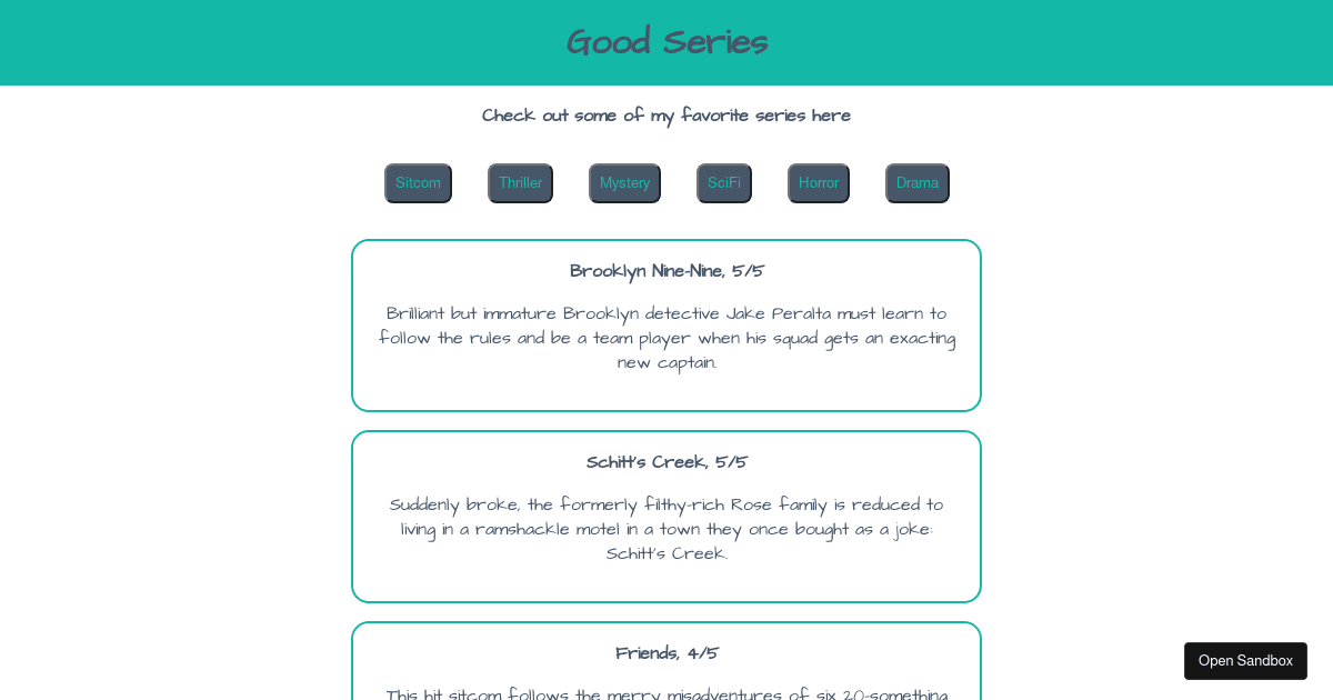 good-series - Codesandbox