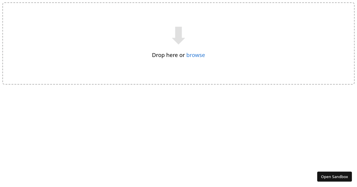 Uppy Drag & Drop (forked) - Codesandbox