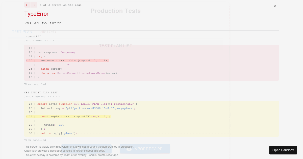 ProductionTestV2 (forked) - Codesandbox