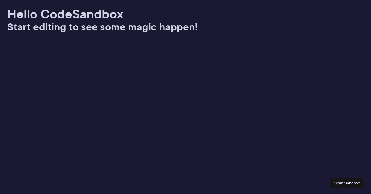 PS-React Typescript - Codesandbox