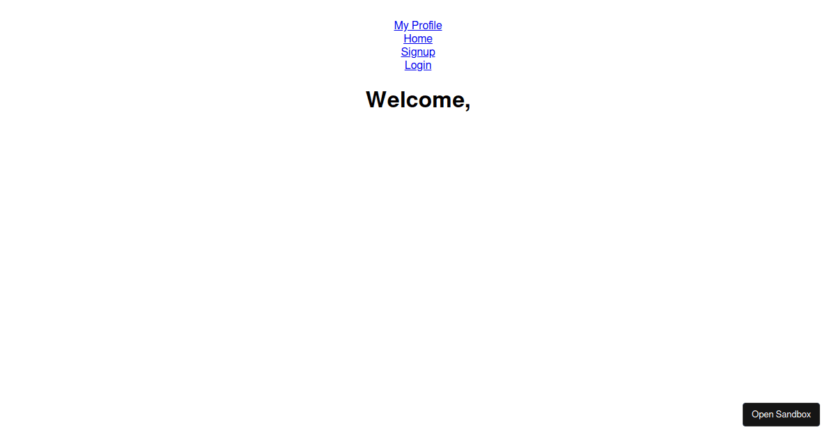 Routing and Auth - Codesandbox