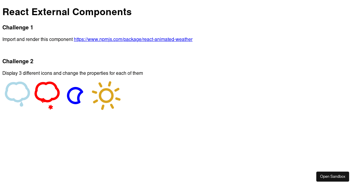 React External Components (forked) - Codesandbox