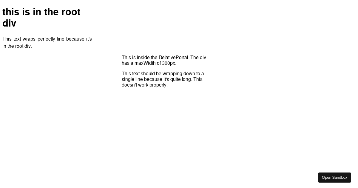 ClampLinesWeirdnessRelativePortal (forked) Codesandbox