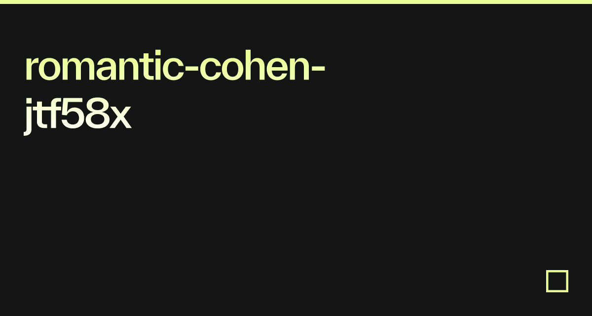 romantic-cohen-jtf58x - Codesandbox