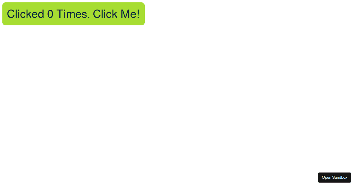 useState example Codesandbox