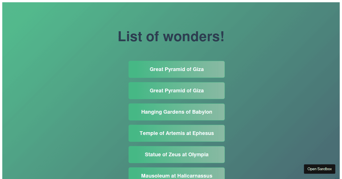 Vue.js Interview Challenge - #7 - List of Wonders - Solution 1 ...