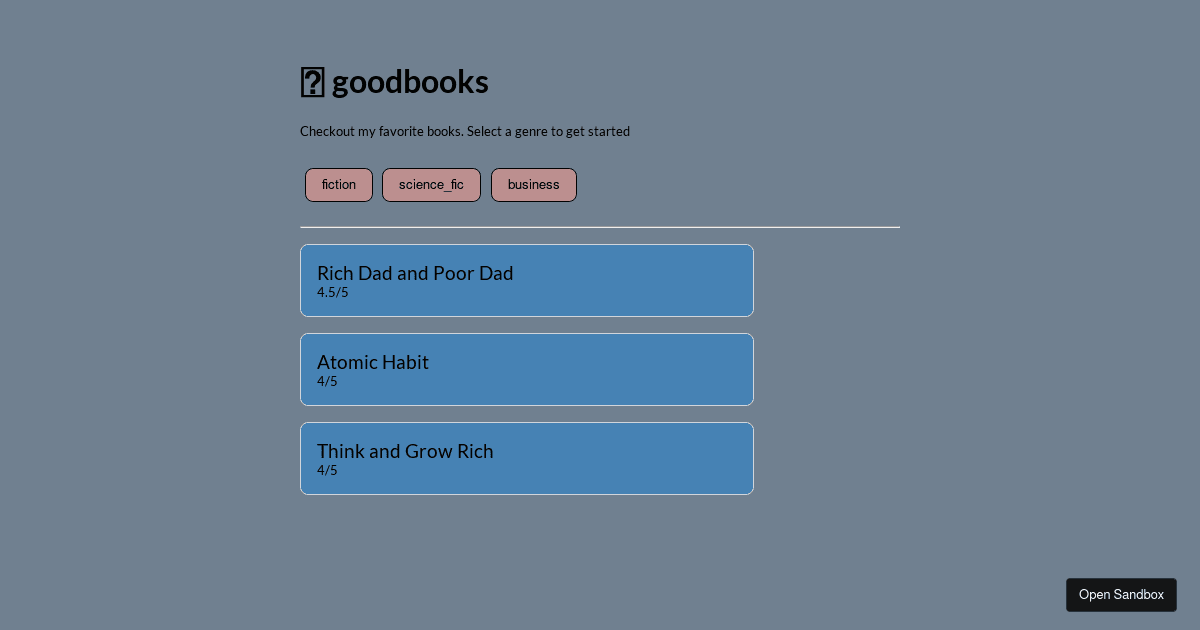 react - Codesandbox