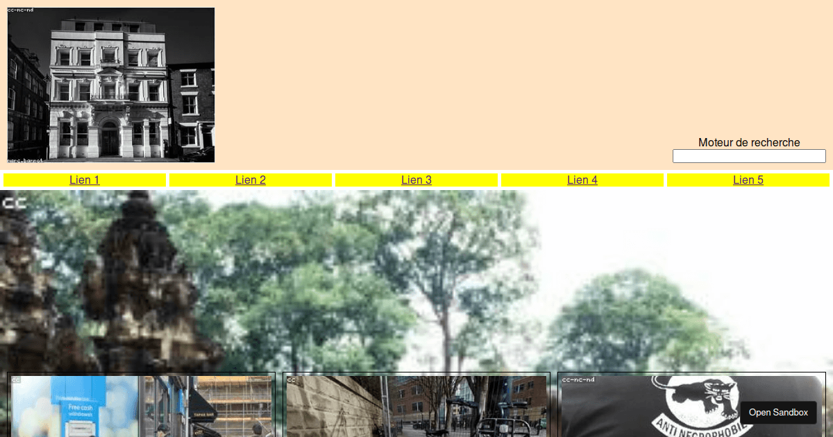 Display grid exercice 2 - Codesandbox
