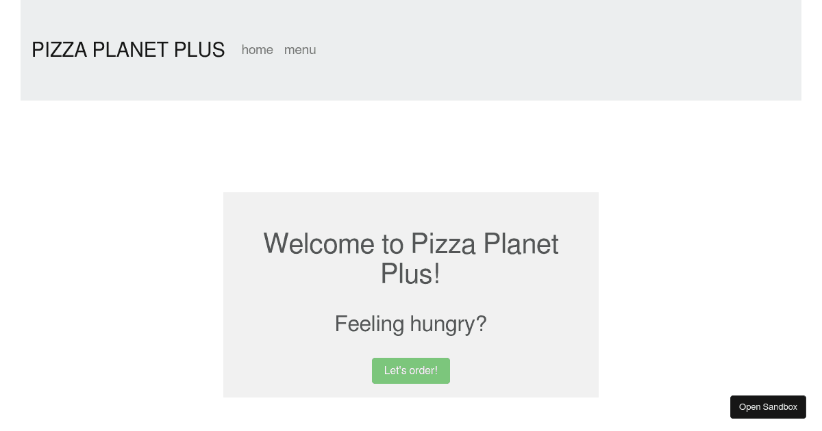 pizza-planet - Codesandbox